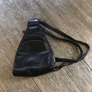 Wilson’s Pelle Studio Black Leather Mini Backpack